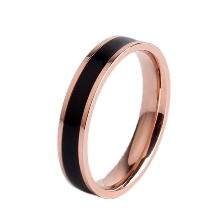 Einfacher Schwarz-Weiß-Epoxid-Paarring Damen Titan-Stahlring Schmuck, US-Größe 3, US-Größe 4, US-Größe 5, US-Größe 6, US-Größe 8, US-Größe 9, US-Größe 10, US-Größe 7