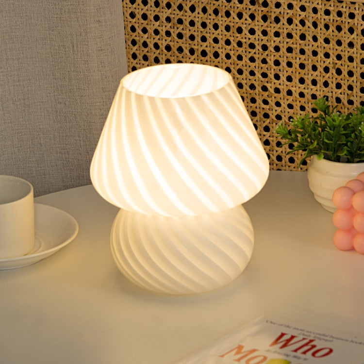 PJ-104 5W Pilzglas Schlafzimmer Nachttisch Dekorations Tischlampe, CN-Stecker, Spezifikation:, Einfarbig Warmes Licht, Dreifarbige Dimmung, Tmall Elf Glühbirne, Fernbedienung + Tmall Elf Glühbirne
