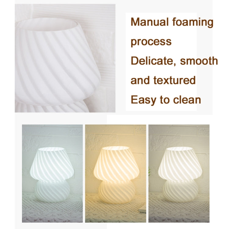 PJ-104 5W Pilzglas Schlafzimmer Nachttisch Dekorations Tischlampe, CN-Stecker, Spezifikation:, Einfarbig Warmes Licht, Dreifarbige Dimmung, Tmall Elf Glühbirne, Fernbedienung + Tmall Elf Glühbirne