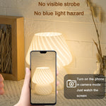 PJ-104 5W Pilzglas Schlafzimmer Nachttisch Dekorations Tischlampe, CN-Stecker, Spezifikation:, Einfarbig Warmes Licht, Dreifarbige Dimmung, Tmall Elf Glühbirne, Fernbedienung + Tmall Elf Glühbirne