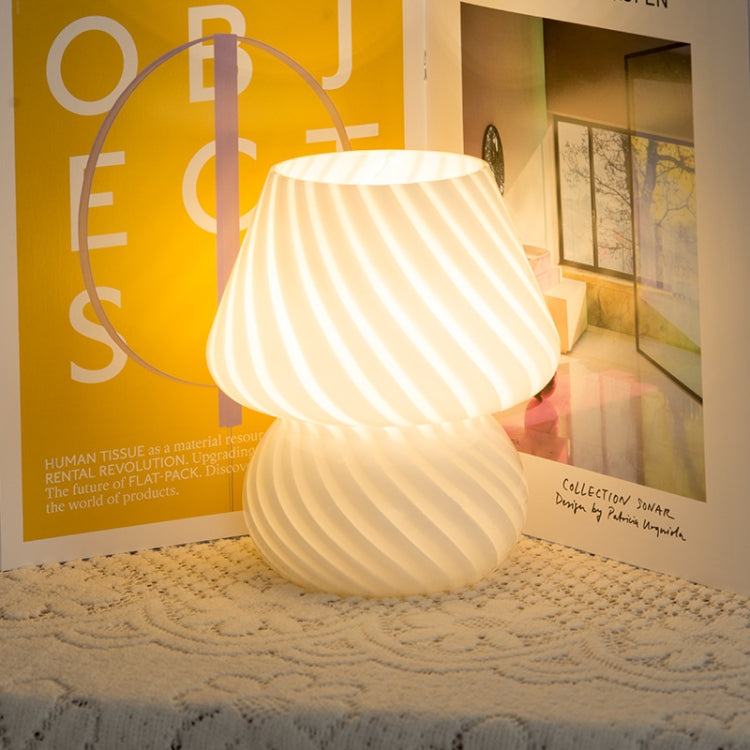 PJ-104 5W Pilzglas Schlafzimmer Nachttisch Dekorations Tischlampe, CN-Stecker, Spezifikation:, Einfarbig Warmes Licht, Dreifarbige Dimmung, Tmall Elf Glühbirne, Fernbedienung + Tmall Elf Glühbirne