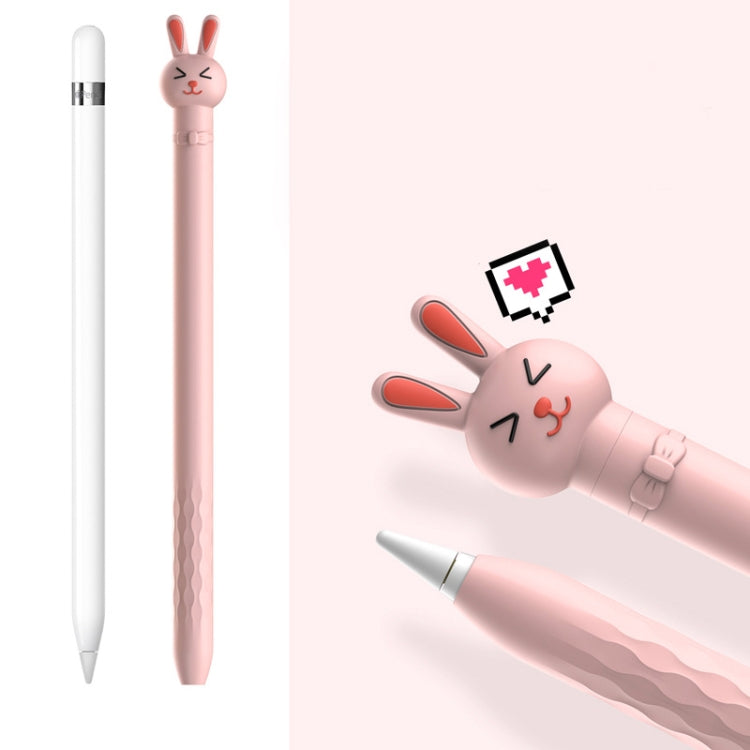 Cartoon Silikon Kapazitiver Stift Rutschfest und Anti-Fall Schutzhülle, Für Apple Pencil 1