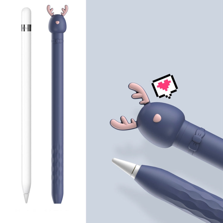 Cartoon Silikon Kapazitiver Stift Rutschfest und Anti-Fall Schutzhülle, Für Apple Pencil 1