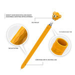 Cartoon Silikon Kapazitiver Stift Rutschfest und Anti-Fall Schutzhülle, Für Apple Pencil 1