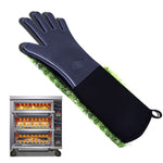 Verlängerte Silikon-Anti-Rutsch-Handschuhe Beständig Gegen Hohe Temperaturen Isolierte Mikrowellen Anti-Verbrüh-Handschuhe, Verlängerte Silikonhandschuhe