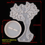 Schmuckaufbewahrungsständerform, DIY-Ornamente Epoxidharzform, MD3717+MD3718