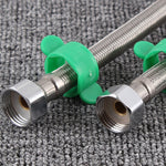 304 Stainless Steel Metal Knitting Hose Toilet Water Heater Hot And Cold Water High Pressure Pipe 4/8 Inch DN15 Connecting Pipe, 30cm Steel Hat, 40cm Steel Hat, 50cm Steel Hat, 60cm Steel Hat, 70cm Steel Hat, 80cm Steel Hat, 1m Steel Hat, 1.2m Steel Ha...