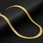 2 Stück 5mm Vollmond vergoldete Halskette Modeschmuck, Spezifikation:, 22 Zoll (55cm), 24 Zoll (60cm)