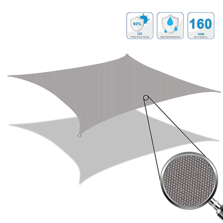 Garten-Sonnensegel wasserdicht Anti-UV-Sonnenschutz, Größe: 2m x 5m, 2m x 5m