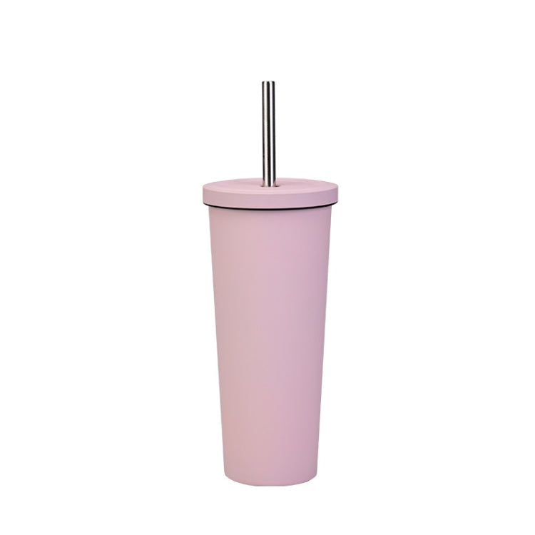 700ml Große doppelwandige Edelstahl-Trinkflasche mit Strohhalm, Vakuum-Outdoor-Isolierflasche 304, Autowasserflasche, Khaki, Zinnoberrot, Lila, Pink, Glasgrün, Moosgrün, Dunkelgrau, Indigo, Tintenschwarz, Grau-Grün, Hellrosa, Grün-Weiß, Seeblau