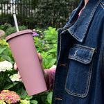 700ml Große doppelwandige Edelstahl-Trinkflasche mit Strohhalm, Vakuum-Outdoor-Isolierflasche 304, Autowasserflasche, Khaki, Zinnoberrot, Lila, Pink, Glasgrün, Moosgrün, Dunkelgrau, Indigo, Tintenschwarz, Grau-Grün, Hellrosa, Grün-Weiß, Seeblau