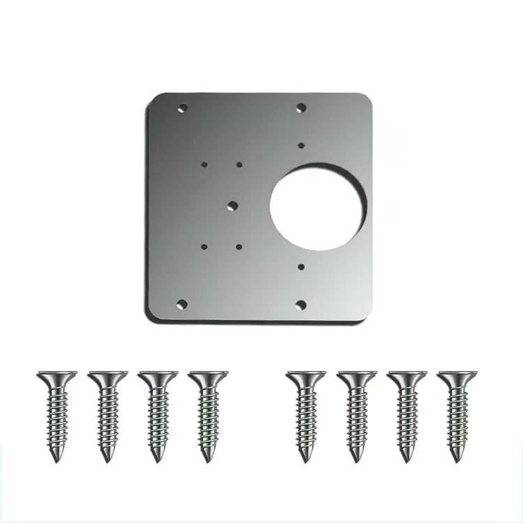 Edelstahl-Scharnierreparatur-Installationsset, Spezifikation: Einzelplatte + 8 Schrauben, Einzelplatte + 8 Schrauben, 2 Reparaturplatten + Scharnier + 16 Schrauben