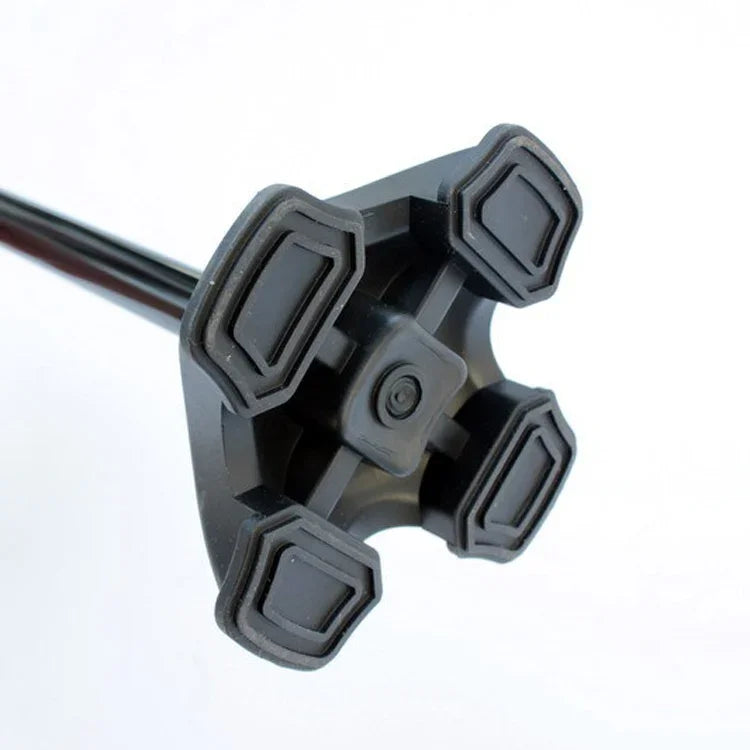 Multifunktionale, faltbare Gehhilfe mit Doppelgriff für Senioren, Gehhilfen für ältere Menschen aus Aluminiumlegierung, vierbeinige Gehstöcke mit Lichtern, 86-98 cm