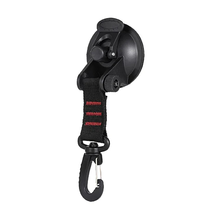3 Stück Auto Zelt Saugnapf Heimanwender Outdoor Reise Tragbarer Saugnapf Haken, Runder Karabiner
