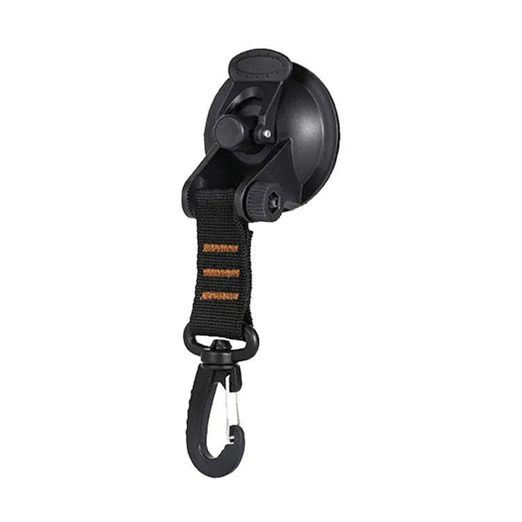 3 Stück Auto Zelt Saugnapf Heimanwender Outdoor Reise Tragbarer Saugnapf Haken, Runder Karabiner