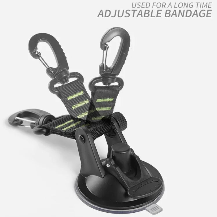 3 Stück Auto Zelt Saugnapf Heimanwender Outdoor Reise Tragbarer Saugnapf Haken, Runder Karabiner
