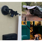 3 Stück Auto Zelt Saugnapf Heimanwender Outdoor Reise Tragbarer Saugnapf Haken, Runder Karabiner