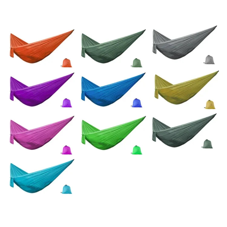 Outdoor Hängematte Camping Nylon Einzelschaukel, zufällige Farblieferung, 0.9x2.45m zufällige Farbe