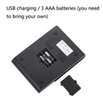 Haushalts-Küchenwaage, manuelle Kaffee-Elektronikwaage mit Timer, 3 kg / 0,3 g