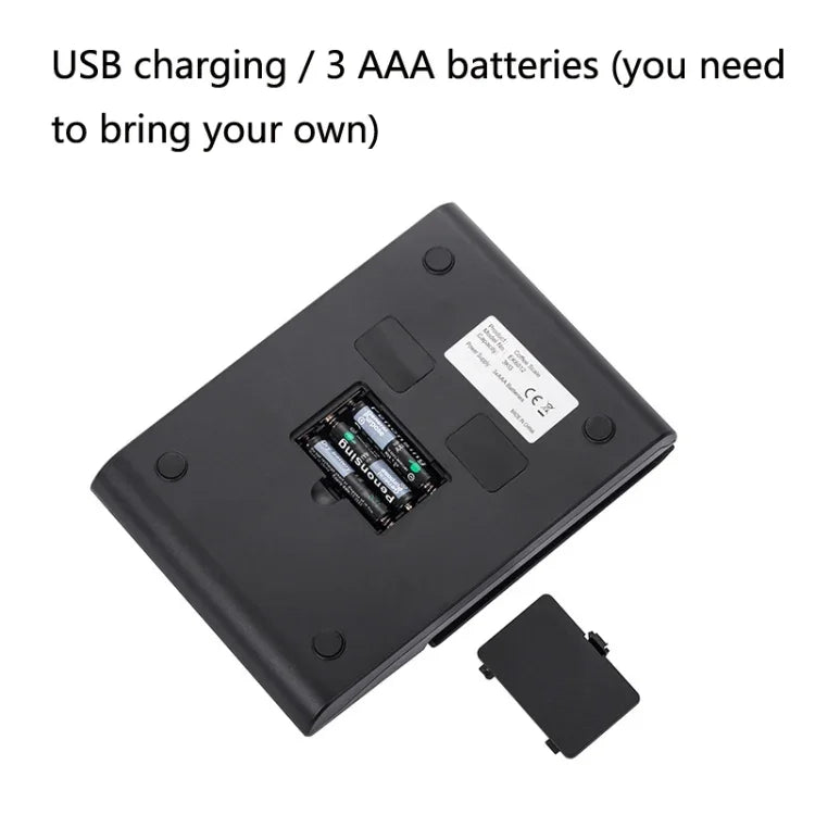 Haushalts-Küchenwaage, manuelle Kaffee-Elektronikwaage mit Timer, 3 kg / 0,3 g