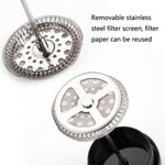 Household Hand Brewed Coffee French Filter Press Pot Glass Tea Maker, 350ml, 600ml, 1000ml