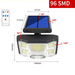 TG-TY085 Solar-Außenwandleuchte mit Bewegungssensor für Haushalt und Garten, wasserdicht, mit Fernbedienung, Spezifikationen: 96 LED integriert, 96 COB integriert, 96 LED separat, 96 COB separat, 168 LED integriert, 168 COB integriert...