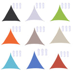 Dreieckiges Outdoor-Garten-Sonnensegel, wasserdicht, UV-Schutz, Größe: 5m x 5m x 5m, 5m x 5m x 5m