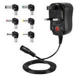 C5 3-12V 12W Einstellbares Spannungsreguliertes Schaltnetzteil Netzadapter Multifunktionsladegerät mit DC-Anschlüssen, US-Stecker, UK-Stecker, EU-Stecker