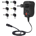 C5 3-12V 12W Einstellbares Spannungsreguliertes Schaltnetzteil Netzadapter Multifunktionsladegerät mit DC-Anschlüssen, US-Stecker, UK-Stecker, EU-Stecker