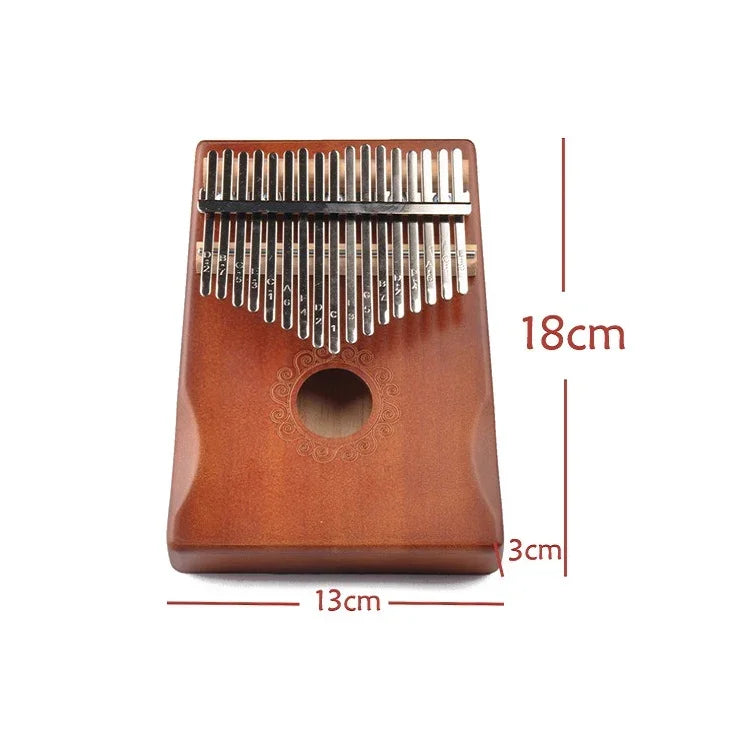 17-Ton-Daumenklavier Kalimba für Anfänger, Einführungsset, Fingerklavier, Braun, Braunes Set, Gelb, Gelbes Set, Holz, Holzset, Schwarz, Schwarzes Set