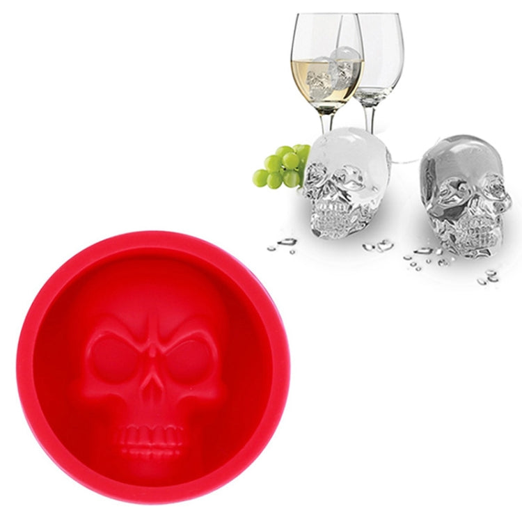 Kühlschrank-Eisbox Lebensmittelqualität Silikon Schädel Eisgitter Kreativer Whiskey Eisball Eisform, Katzenpfotenform (Rot), Schädelform (Blau), Schädelform (Grün), Schädelform (Orange)