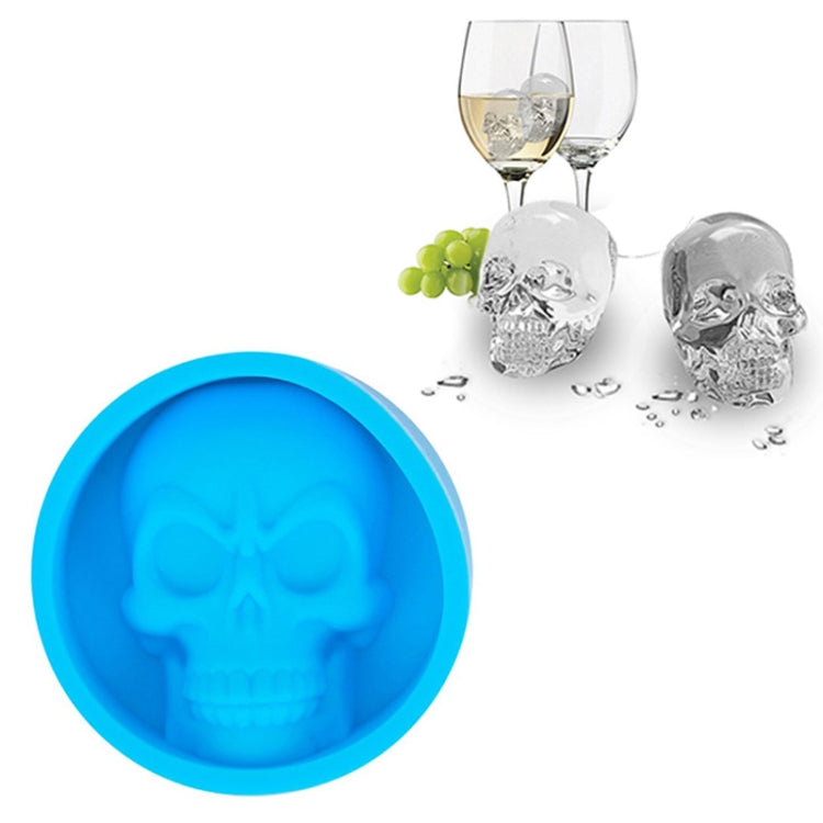 Kühlschrank-Eisbox Lebensmittelqualität Silikon Schädel Eisgitter Kreativer Whiskey Eisball Eisform, Katzenpfotenform (Rot), Schädelform (Blau), Schädelform (Grün), Schädelform (Orange)