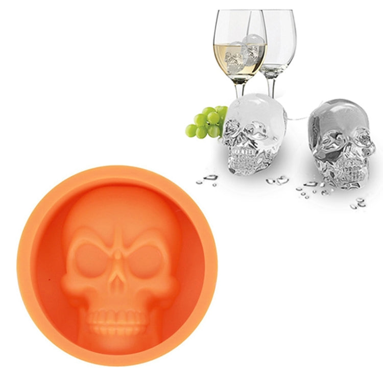 Kühlschrank-Eisbox Lebensmittelqualität Silikon Schädel Eisgitter Kreativer Whiskey Eisball Eisform, Katzenpfotenform (Rot), Schädelform (Blau), Schädelform (Grün), Schädelform (Orange)