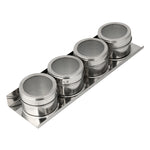 Magnetisches Gewürzständer-Set aus Edelstahl, Gewürzständer-Set aus Edelstahl