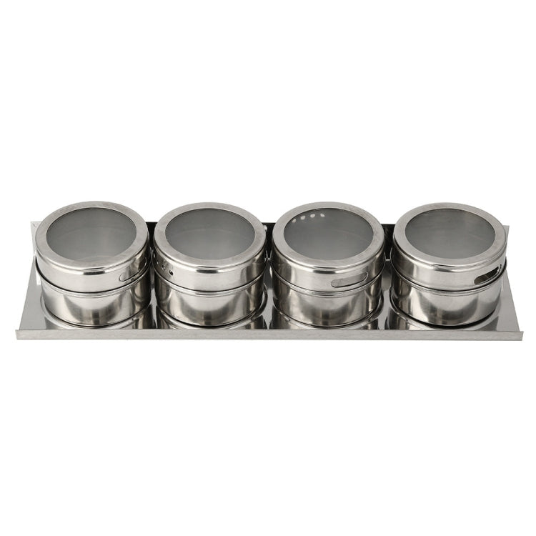 Magnetisches Gewürzständer-Set aus Edelstahl, Gewürzständer-Set aus Edelstahl