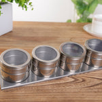 Magnetisches Gewürzständer-Set aus Edelstahl, Gewürzständer-Set aus Edelstahl