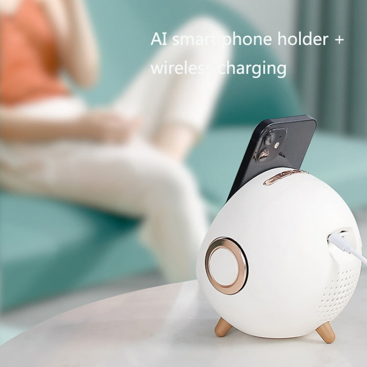 Mini Desktop Multifunktionaler Intelligenter Kabelloser Lade-Bluetooth-Lautsprecher mit Wecker- und Handyhalterfunktion