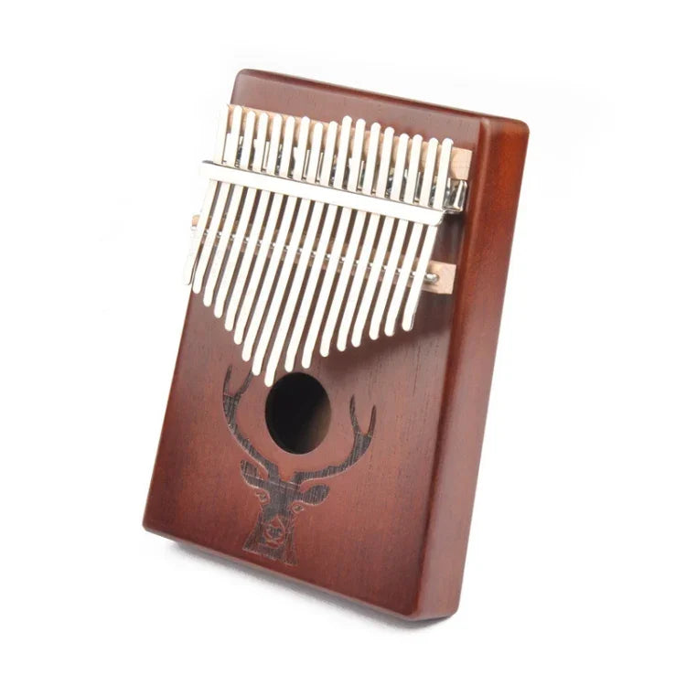 17-Toniges Anfänger-Fingerklavier Hirschkopf Kalimba Daumenklavier
