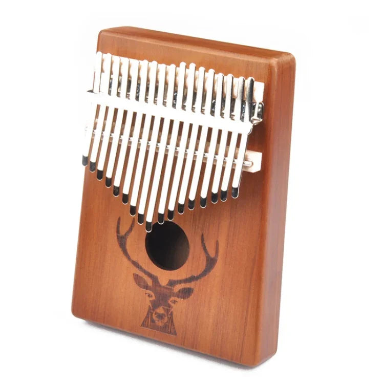 17-Toniges Anfänger-Fingerklavier Hirschkopf Kalimba Daumenklavier