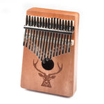17-Toniges Anfänger-Fingerklavier Hirschkopf Kalimba Daumenklavier