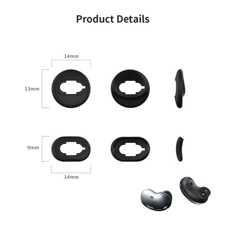 2 Sets Bluetooth-Ohrhörer Silikon-Ohrstöpsel Kappen Für Samsung Galaxy Buds Live, Schwarz-2 Paare, Rot-2 Paare, Braun-2 Paare, Weiß-2 Paare