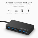 KYTC47 4-Port USB Adapterkabel Hochgeschwindigkeits USB Dockingstation Multi-Interface HUB Konverter, Schwarz USB 3.0, Schwarz Type-C