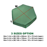 210D Oxford-Gewebe Sechseckige Sandkastenabdeckung UV-beständig Staubdicht und Wasserdicht Spielzeugabdeckung, 230x200cm, 180x150cm, 140x110cm