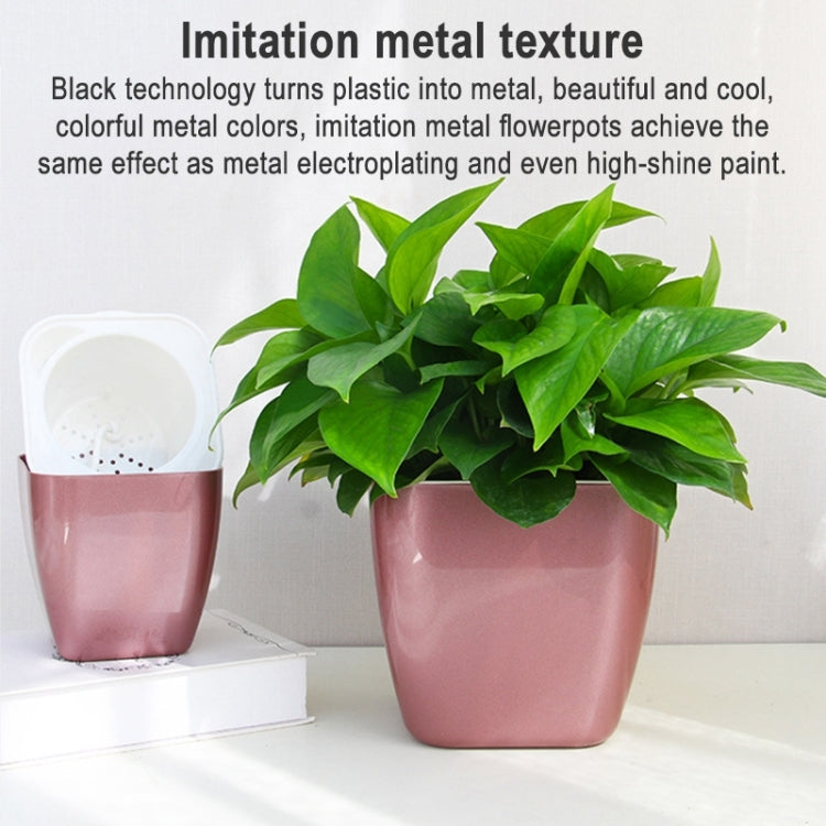 Imitations-Metall Bunter Wasserspeicher Kunststoff-Blumentopf, G109 Mittlerer Topf, G105 Kleiner Topf