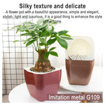 Imitations-Metall Bunter Wasserspeicher Kunststoff-Blumentopf, G109 Mittlerer Topf, G105 Kleiner Topf