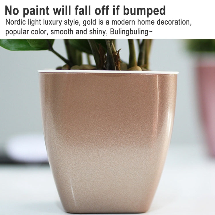 Imitations-Metall Bunter Wasserspeicher Kunststoff-Blumentopf, G109 Mittlerer Topf, G105 Kleiner Topf