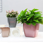 Imitations-Metall Bunter Wasserspeicher Kunststoff-Blumentopf, G109 Mittlerer Topf, G105 Kleiner Topf