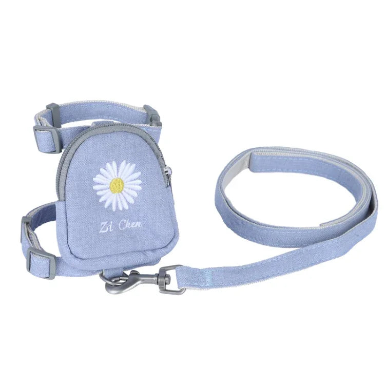 ZiChen Katzen-Trageseil, bestickter Rucksack für Kleintiere, Größen S, M, L