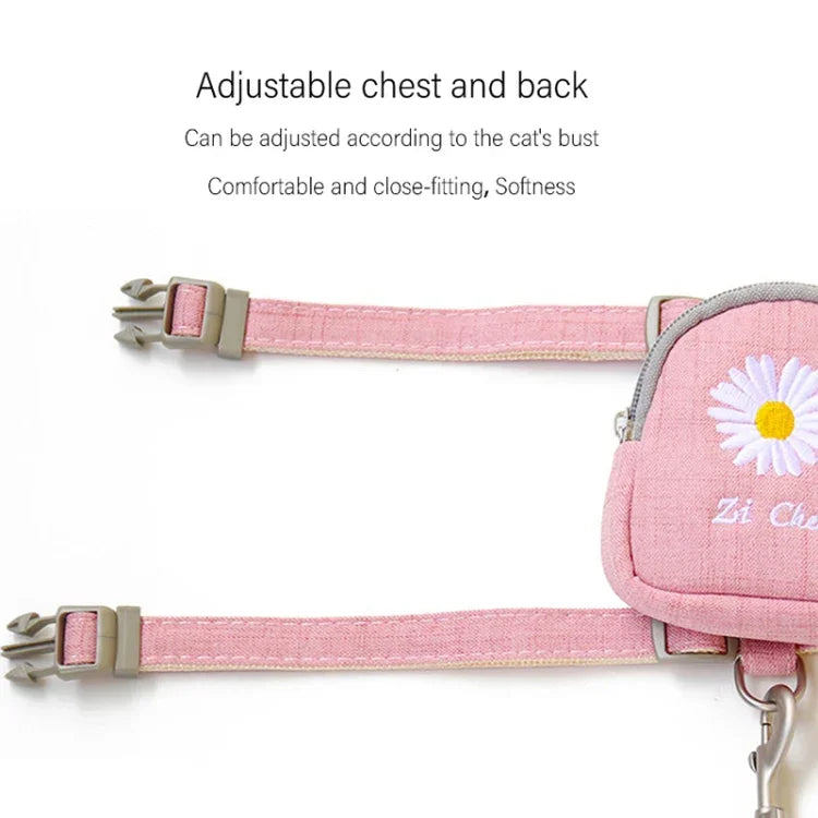 ZiChen Katzen-Trageseil, bestickter Rucksack für Kleintiere, Größen S, M, L