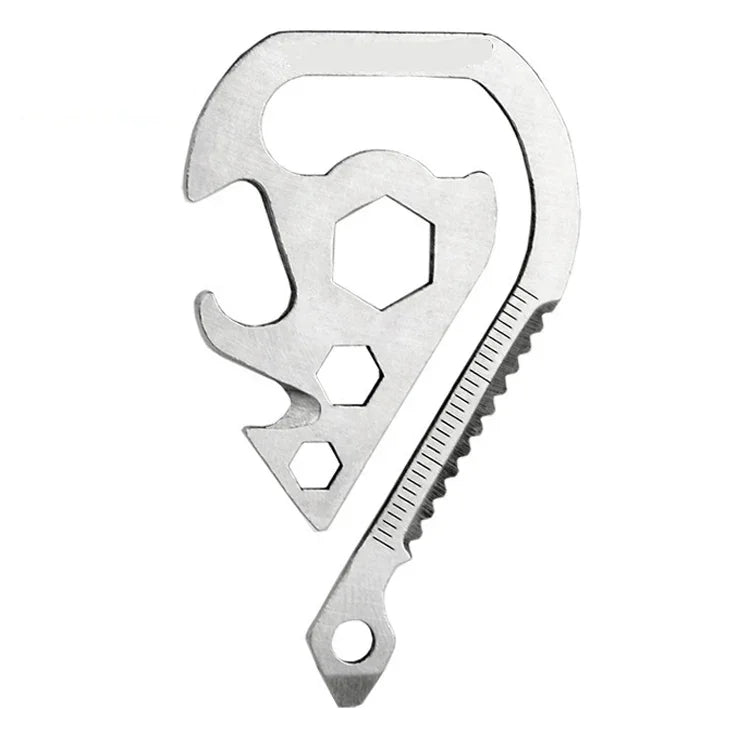 Outdoor EDC Gadget Notfallwerkzeug Multifunktions-Schlüsselclip, EDC Notfallwerkzeug